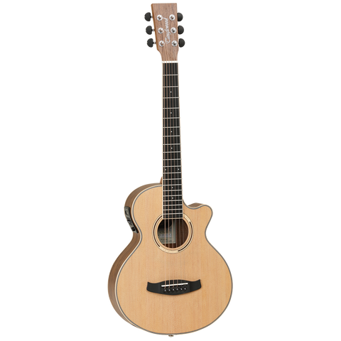 Tanglewood TDBTTCEBW Discovery Exotic Traveller C/E Black Walnut Acoustic/Electric Guitar