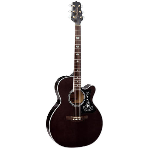 Takamine G70 Series NEX AC/EL Guitar in Transparent Black Gloss Finish GN75CE