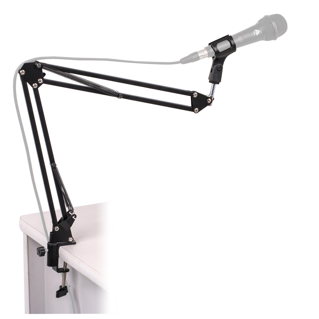 Platinum Suspension boom desk top microphone stand.