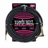 Ernie Ball 5.5 Meters Braided Straight / Angle Inst Cable, Black