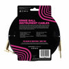 Ernie Ball 5.5 Meters Braided Straight / Angle Inst Cable, Black