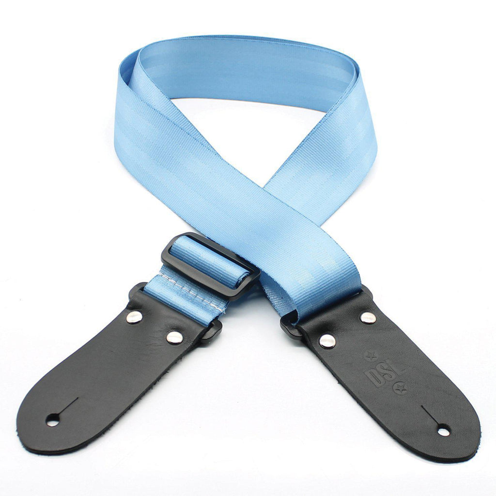 DSL Guitar Strap Seat Belt bing Light Blue Strap