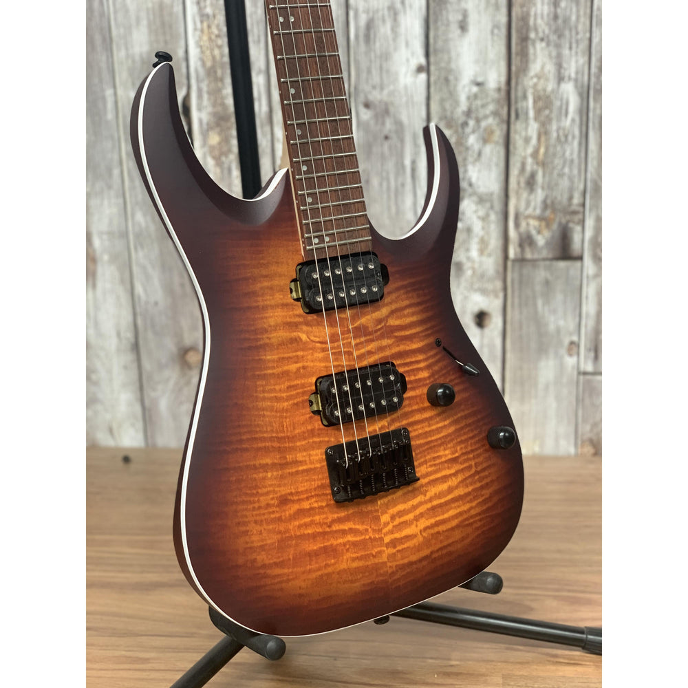 Ibanez RGA42FM DEF Archtop Electric Guitar In Dragon Eye Burst Flat, Haworth Guitars