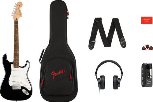 Squier Affinity Series® Stratocaster® Mustang™ Micro Guitar Pack
