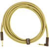 Fender Deluxe Series Instrument Cable, Straight/Angle, 10', Tweed