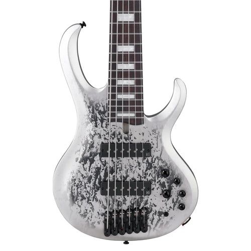 Ibanez BTB25TH6SLM Bass Guitar 6-String Silver Blizzard Matte