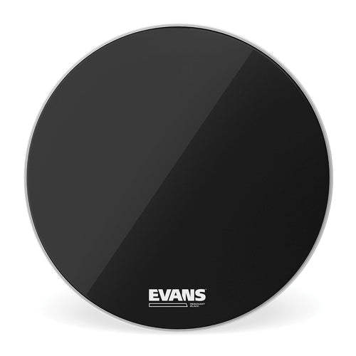 Evans Resonant Black Bass Drum Head, 22 Inch