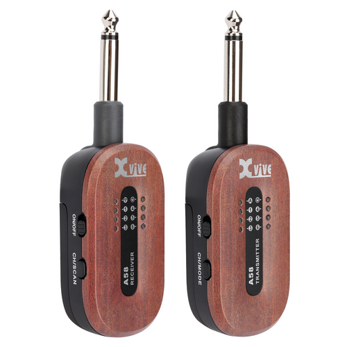 Xvive A58 Guitar Wireless System - 5.8Ghz, Mahogany