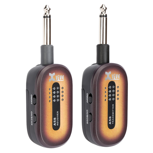 Xvive A58 Guitar Wireless System - 5.8Ghz, Sunburst