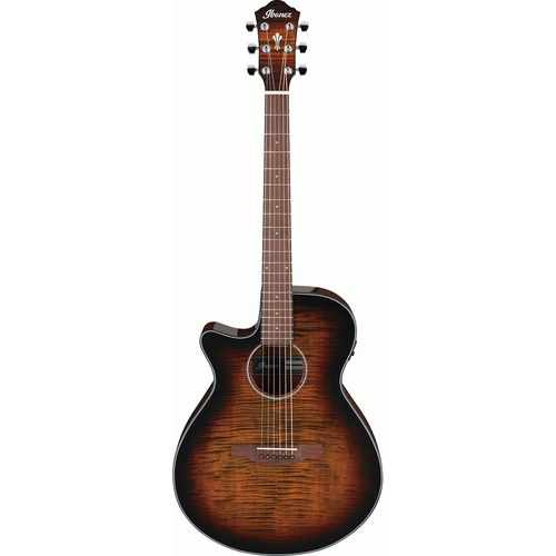 Ibanez AEG70L TIH Left Hand Acoustic/Electric Guitar in Tiger Burst