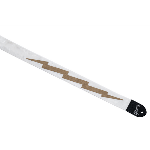 The Lightning Bolt Seatbelt Strap White
