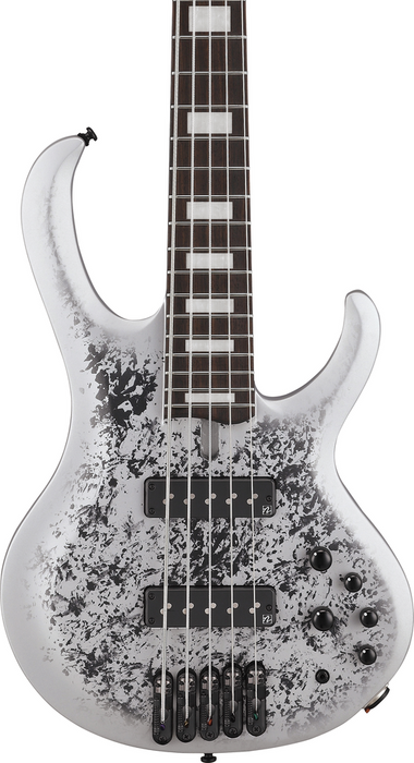 Ibanez BTB25TH5SLM Bass Guitar 5-String Silver Blizzard Matte