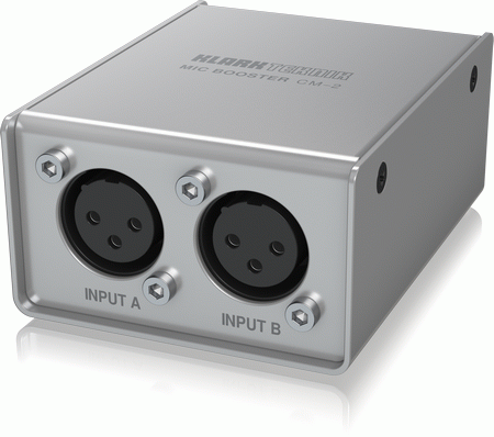 Klark Teknik CM2 2 Channel Dynamic Microphone Booster with High-Quality Preamps