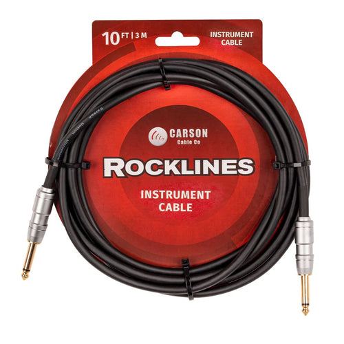 Carson Rocklines ROK10SS 10ft (3m) Instrument Cable
