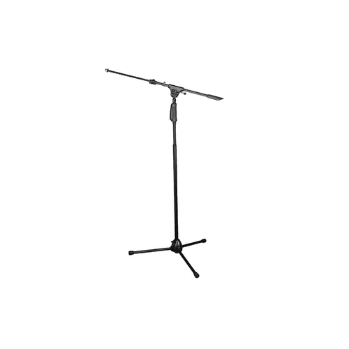 SOUNDKING - TRIPOD MICROPHONE STAND WTELESCOPIC BOOM QUICK RELEASE CLUTCH - 1050-1600MM - 1150-1700MM (BOOM) - BLACK