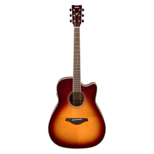 Yamaha FGC-TA Traditional Western Style Cutaway Acoustic Guitar in Brown Sunburst