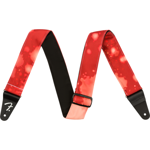 Fender Tie Dye Acid Wash Strap, Red, 2"