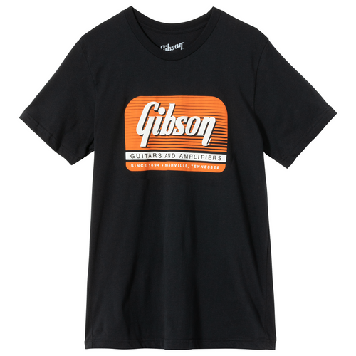 Gibson Guitars And Amplifiers Tee Black Medium