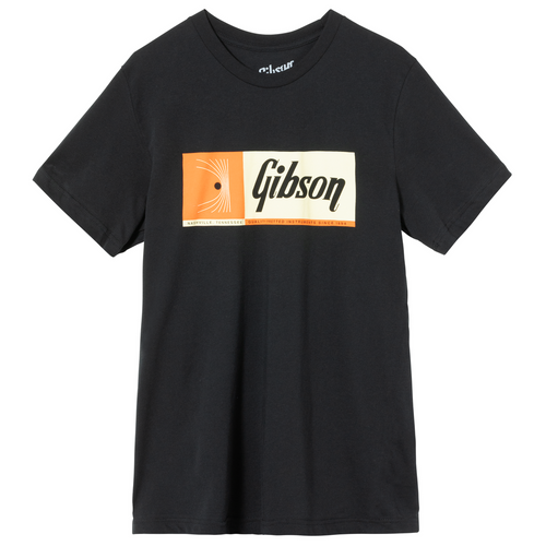 Gibson Quality Fretted Instruments Tee Black Med
