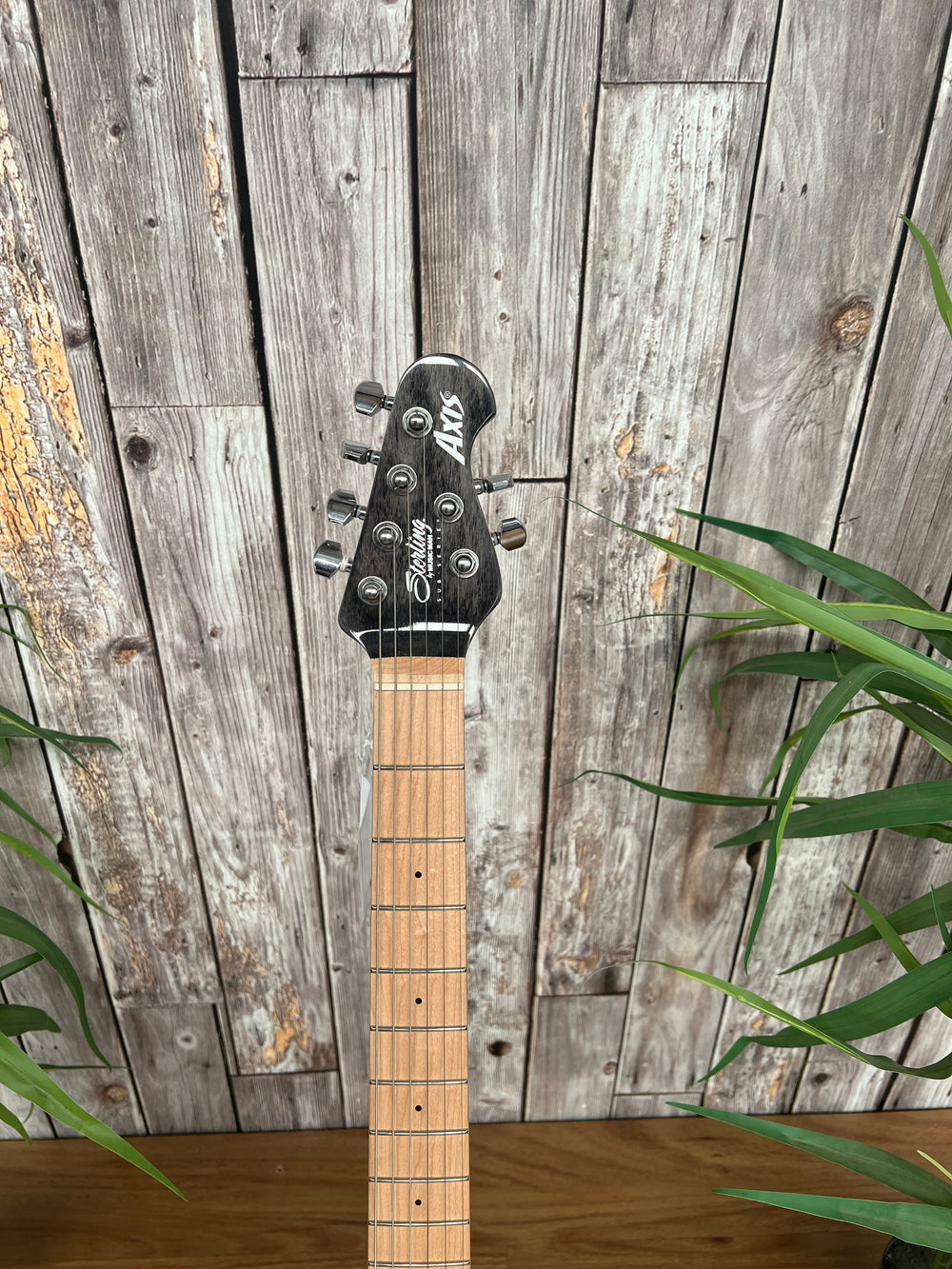 Sterling by Music Man Axis AX3 Flame Maple in Trans Black