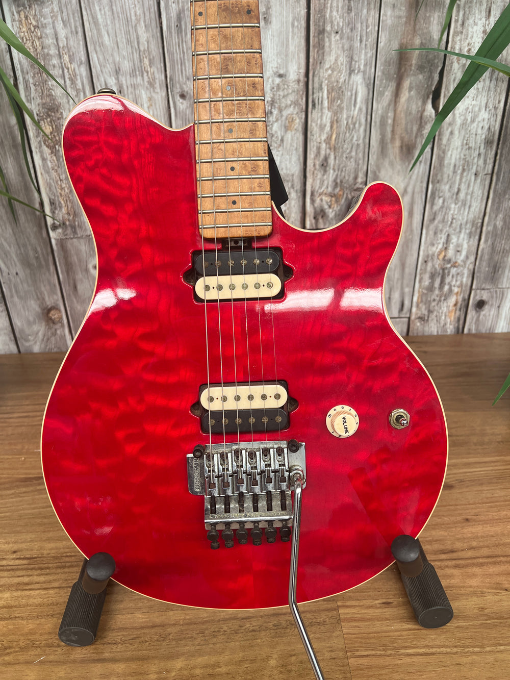 1997 MUSIC MAN AXIS TRANS RED