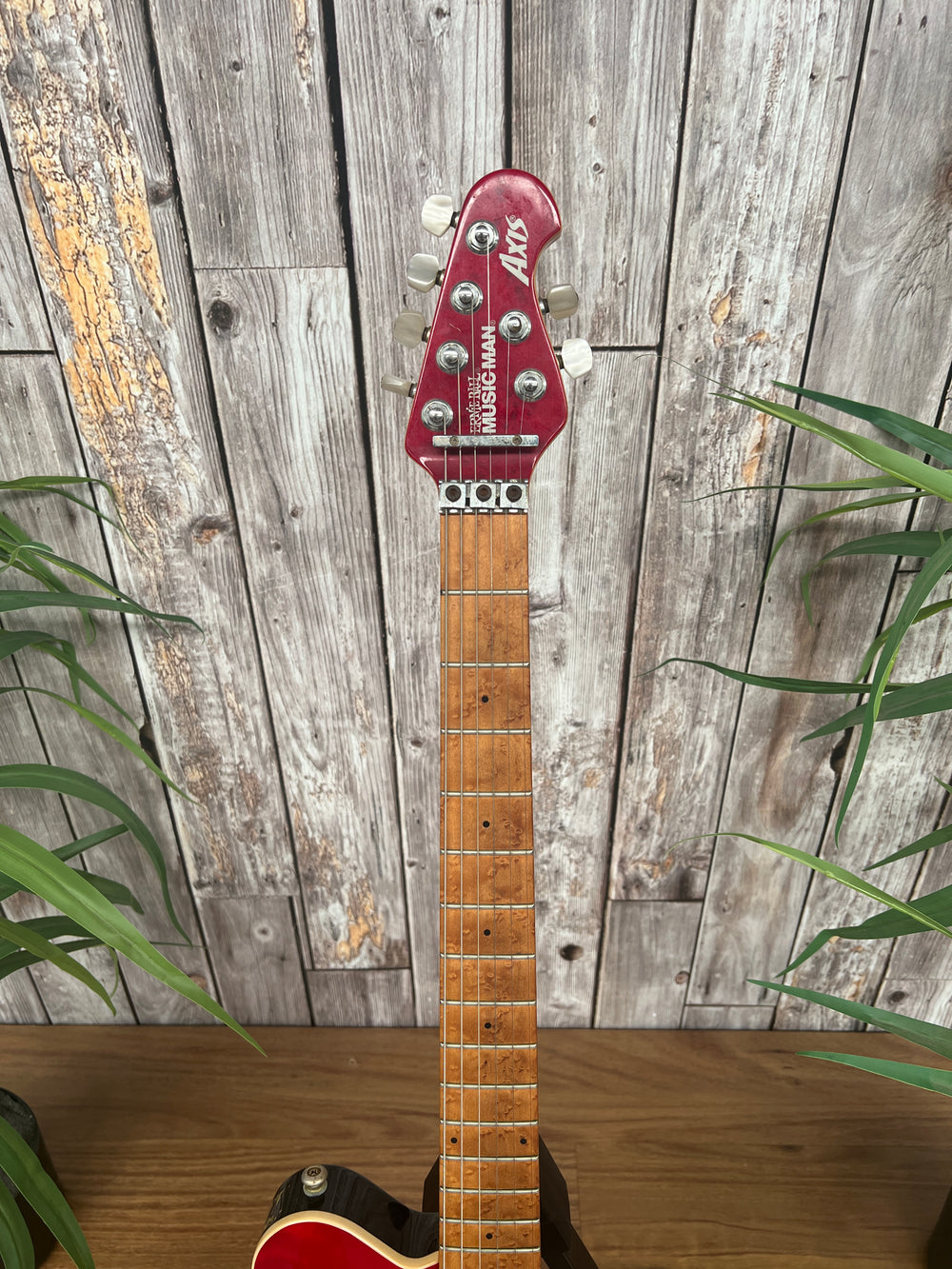 1997 MUSIC MAN AXIS TRANS RED