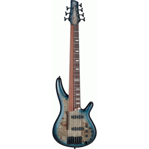 Ibanez SRAS7 Cosmic Blue Starburst 7 String 'Ashula' Electric Bass
