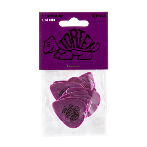 Jim Dunlop JP114 Tortex Players Guitar Pick Pack 1.14mm