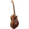 Lanikai Acacia Solid Top Series Baritone AC/EL Ukulele in Natural Satin Finish