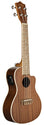 Lanikai Mahogany Series Concert AC/EL Ukulele in Natural Satin Finish