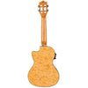Lanikai Quilted Maple Tenor AC/EL Ukulele in Natural Stain Gloss Finish