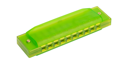 BRYDEN - Transparent harmonica. Green.