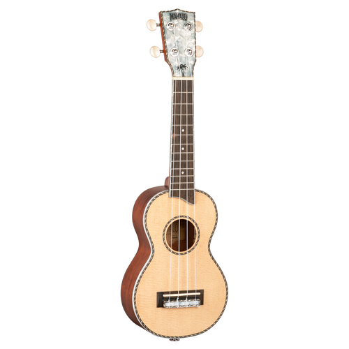 Mahalo MP1 Solid Top Soprano Ukulele In Natural