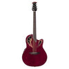 Ovation CE44-RR Celebrity Elite Acoustic Guitar Mid Depth in Ruby Red