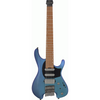 Ibanez Q547 BMM Premium 7 String Electric Guitar w/ Bag in Blue Chameleon Metallic Matte