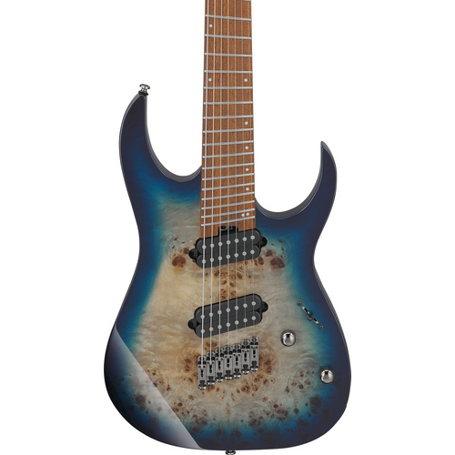 Ibanez RGMS7PB CBS 7 String Electric Guitar in Cosmic Blue Star Burst