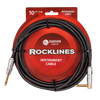 Carson Rocklines 10ft Straight to Right Angle Guitar/Instrument Cable ROK10SL