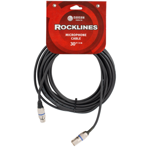 Carson ROM30L Rocklines 30' Microphone Cable