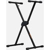 Adjustable stand for portable keyboards.