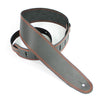 DSL 2.5" Single Ply Black/Orange Stitch Guitar Strap