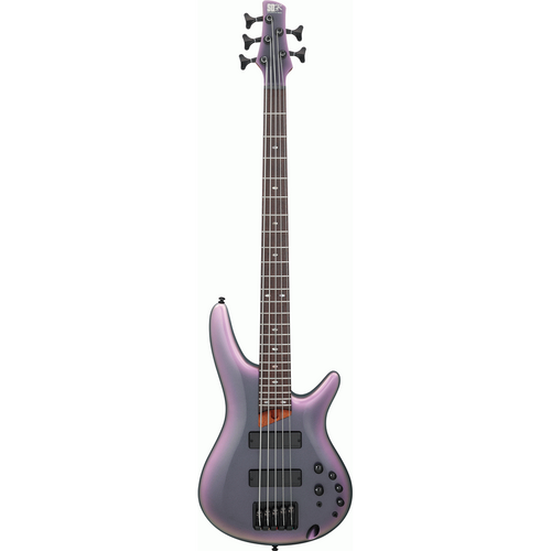 Ibanez SR505E BAB 5 String Bass Guitar in Black Aurora Burst
