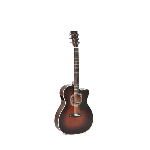 Sigma OM Cutaway Acoustic Guitar with EQ OMTC-1E-SB