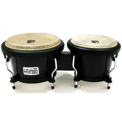 Toca 7 & 8-1/2" Players Series Fiberglass Bongos in Black