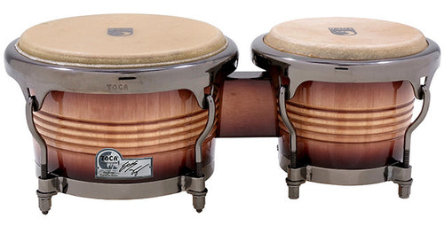 Toca Signature Series 7 & 9" Eric Velez Wooden Bongos in Sunburst