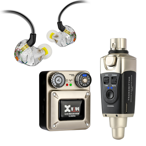 Xvive U45R4 Four-Pack 5.8 GHz In Ear Monitor System U45 System