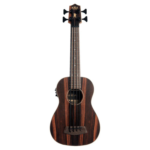 Kala Striped Ebony Fretted Acoustic-Electric U•BASS® UBASS-EBY-FS