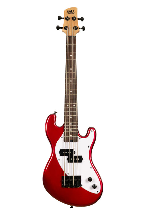 Kala Solid Body 4-String Candy Apple Red Fretted U•BASS®