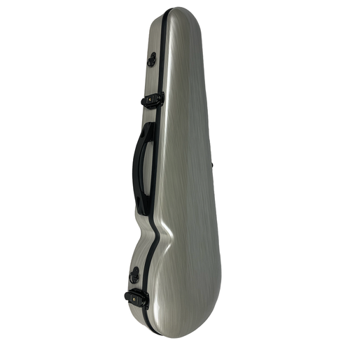 VIVO Shaped Viola Case Brushed Silver 15.5" -Â 16"Â 