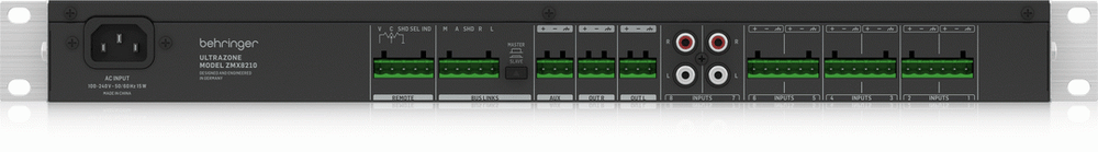 Behringer ZMX8210 v2 8 Channel Zone Mixer