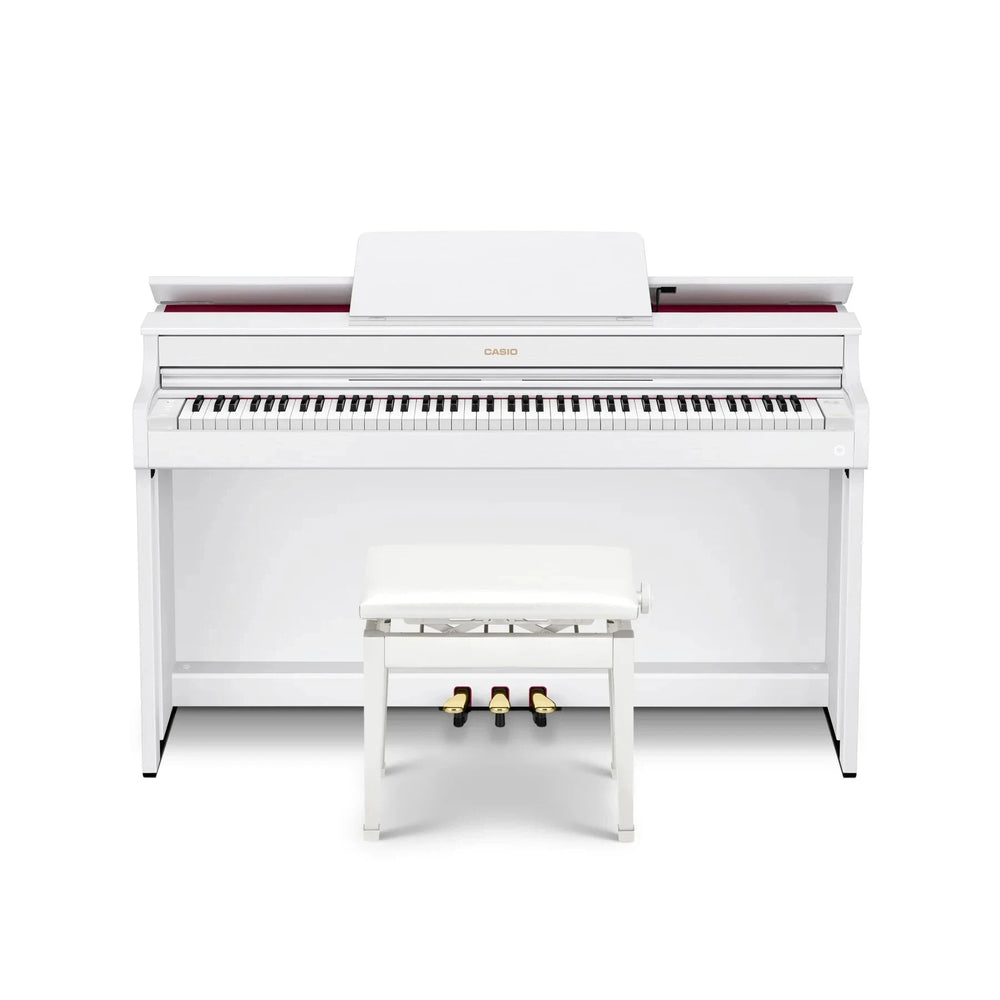 Casio Celviano AP300 Digital Piano in White AP-300WE with Piano Bench